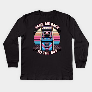 Take Me Back To The 80s. Arcade game. Kids Long Sleeve T-Shirt